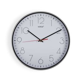 Reloj de Pared Versa Blanco Plateado Plástico Cuarzo 4,3 x 30,5 x 30,5 cm Precio: 13.9149996612. SKU: B1BR3LHA9C