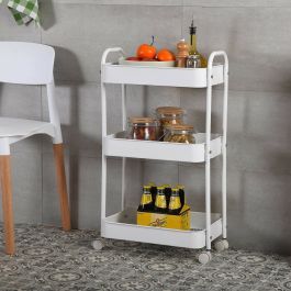 Carro de Cocina Versa Blanco 30 x 76 x 46 cm Hierro