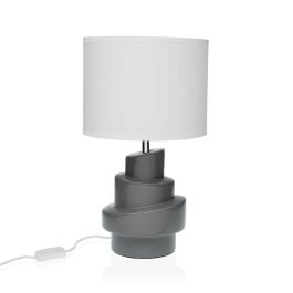Lámpara de mesa Versa Gris Blanco Cerámica 40 W 20 x 35 cm Precio: 35.50000003. SKU: B19ARSAYSZ