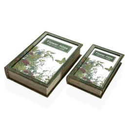 Caja Decorativa Versa Flower Atlas Libro Lienzo Espejo Madera MDF 7 x 30 x 21 cm Precio: 41.94999941. SKU: B1BDNNXLPA
