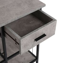 Carro de Cocina Versa Gris Madera MDF 37 x 89,5 x 50 cm