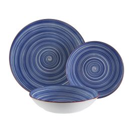 Vajilla Versa Artesia 18 Piezas Azul Porcelana