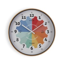 Reloj de Pared Versa Cristal Plástico 4 x 30 x 30 cm