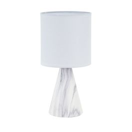 Lámpara de mesa Versa Blanco Cerámica 12,5 x 24,5 x 12,5 cm