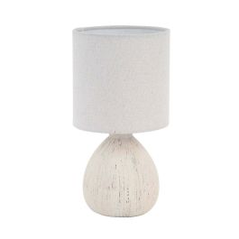 Lámpara de mesa Versa Blanco Cerámica 14 x 28 x 14 cm