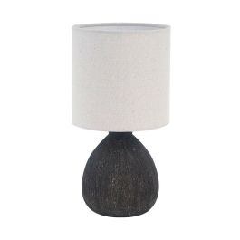 Lámpara de mesa Versa Negro Cerámica 14 x 28 x 14 cm