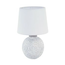 Lámpara de mesa Versa Blanco Cerámica 18 x 30 x 18 cm