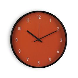 Reloj de Pared Versa Terracota Cristal Plástico 4 x 30 x 30 cm