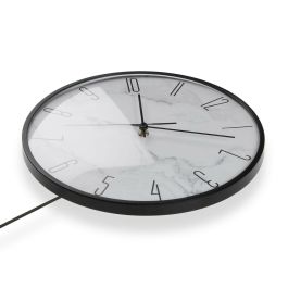 Reloj de Pared Versa Péndulo Metal Cristal Madera MDF 4,5 x 56 x 29 cm