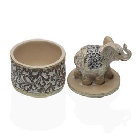 Caja-Joyero Versa Elefante Resina 9,5 x 15 x 11 cm
