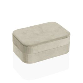 Caja-Joyero Versa Crema Madera Espejo Madera MDF 10 x 6 x 14,7 cm Precio: 8.59000054. SKU: B1C4L76Q7W