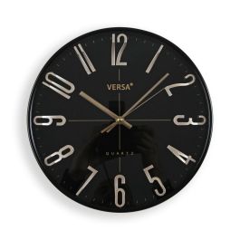 Reloj de Pared Versa Negro Dorado Plástico Cuarzo 4,3 x 30 x 30 cm Precio: 18.94999997. SKU: B1DVAFBAVZ