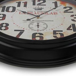 Reloj de Pared Versa Beaujolais Metal 4 x 58 x 58 cm