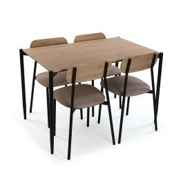 Conjunto de Mesa con 4 Sillas Versa PVC Metal Madera MDF 70 x 75 x 110 cm Precio: 262.1949005445. SKU: B13BA9V8VA