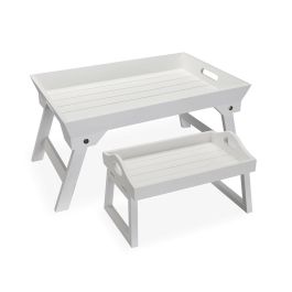 Juego de Bandejas Versa Blanco Madera MDF 32 x 24 x 48 cm Precio: 35.50000003. SKU: B1D28V7MZ3