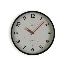 Reloj de Pared Versa Negro Plástico 4 x 30 x 30 cm