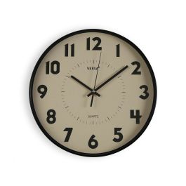 Reloj de Pared Versa Beige Plástico 4 x 30 x 30 cm