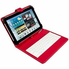 Funda para Tablet y Teclado Silver Electronics 111916140199 Rojo Qwerty Español 9"-10.1" Precio: 17.95000031. SKU: B14HE9QL2G