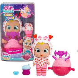 Muñeco bebe lloron jumpy monsters contiene 6 accesorios en cada capsula, con lagrimas de slime 5,5x13,7x6,5 cm - modelos surtidos