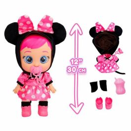 Muñeco bebé llorón minnie 30 cm con ropa personalizada ¡llora lágrimas de verdad!