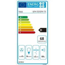 Campana Convencional Teka GFH 55 55 cm 329 m3/h 69 dB 215W Plateado Acero