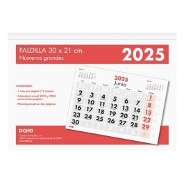 Dohe Calendario Sobremesa-Faldilla 30x21 cm Números Grandes 2025