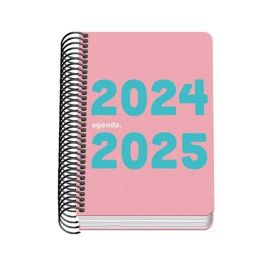 Dohe Agenda Escolar A6 Espiral Dp Memory Basic Cubierta Pp Rosa 2024-2025