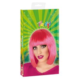 C/P. Peluca Lisa Corta con Flequillo Fucsia C/P. Peluca Lisa Corta con Flequillo Fucsia