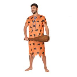 Disfraz para Adultos Cavernícola Naranja (2 Piezas)