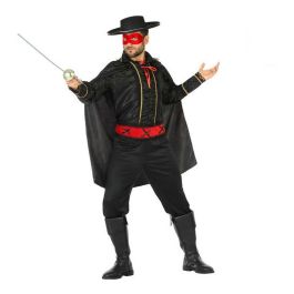Disfraz para Adultos Caballero Enmascarado Negro Superhéroe (4 Piezas) (4 pcs)