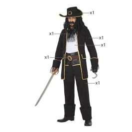 Disfraz para Adultos Pirata Negro XL (5 Piezas) (5 Unidades)