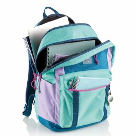 Mochila Triple Oslo Reciclada Rider Purple Miquelrius MR19342