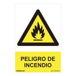 Cartel peligro "peligro de incendio" (pvc 0.7mm) 30x40cm normaluz Precio: 2.95000057. SKU: S7907064