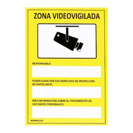 Cartel "zona videovigilada" adhesivo 15x20cm normaluz Precio: 0.99000022. SKU: S7907209