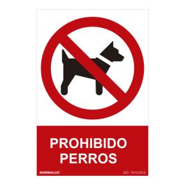 Señal prohibido "prohibido perros" (pvc 0.7mm) 30x40cm normaluz Precio: 2.95000057. SKU: S7907056