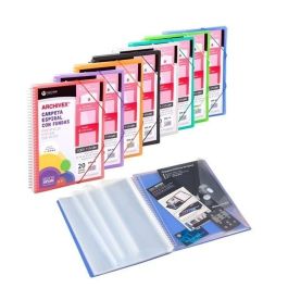 Carchivo Archivex-Star Canguro Personalizable A4 Con 40 Fundas Pp Espiral Incoloro Carchivo Archivex-Star Canguro Personalizable A4 Con 40 Fundas Pp Espiral Incoloro