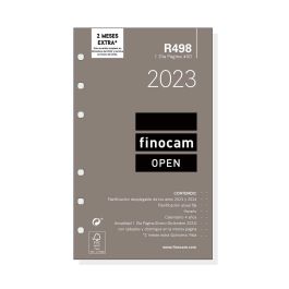 Finocam Recambio agenda anual open r498 día pagina 91x152mm 2023