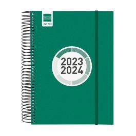 Finocam agenda escolar espir color e10 espiral 1dp verde 2023-2024