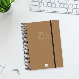 Finocam agenda espiral opaque e10 1dp 155x212mm marrón 2024 Finocam agenda espiral opaque e10 1dp 155x212mm marrón 2024