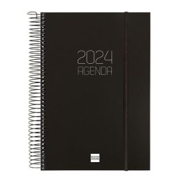 Agenda Finocam Opaque 2024 Negro 16,5 x 24,2 cm