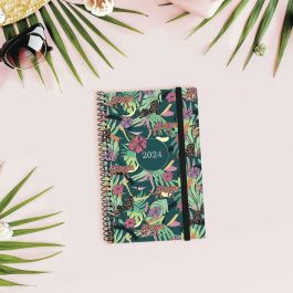 Finocam agenda espiral design collection e5 1dp 117x181mm selva 2024