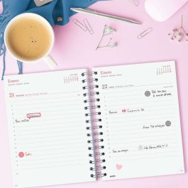 Finocam agenda espiral you e10 1dp 155x212mm poppy 2024