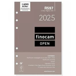 Finocam Recambio Anual Open R597 500-117x181 mm 2Dp 2025 - Agenda Anual con Planificador, Calendarios y Meses Complementarios Precio: 10.50000006. SKU: B1EKRYX8YD