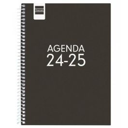 Finocam Agenda Para Estudiantes Cool Espiral 4º Svh Negro 2024-2025