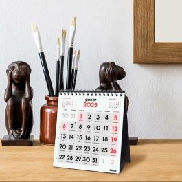 Finocam Calendario De Sobremesa Números Grandes XS-140x150 mm Neutro 2025 Catalán