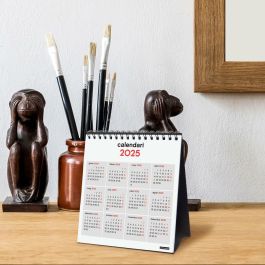 Finocam Calendario De Sobremesa Números Grandes XS-140x150 mm Neutro 2025 Catalán