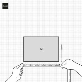 Finocam Calendario De Pared Números Grandes M-300x210 mm Neutro 2025