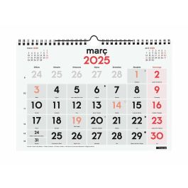 Finocam Calendario De Pared Números Grandes M-300x210 mm Neutro 2025 Catalán