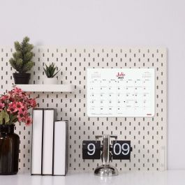 Finocam Calendario Bloc Con Imán Para Escribir S-210x150 mm Chic Blanco 2025