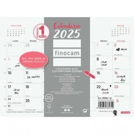 Finocam Calendario Bloc Con Imán Para Escribir S-210x150 mm Chic Blanco 2025